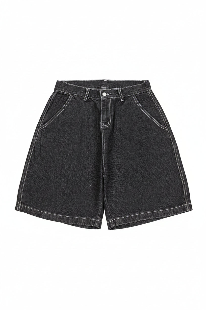 RAW Washed Cotton Denim Shorts