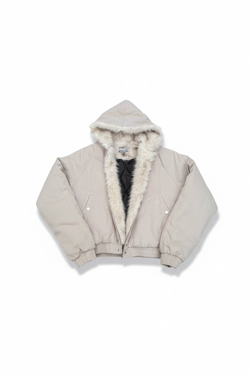 Reversible fur jacket