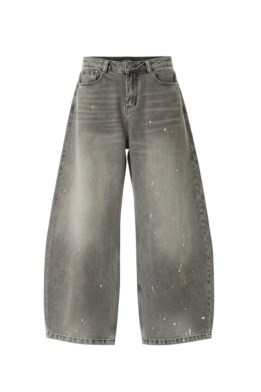 Washed Paint Splatter Jeans