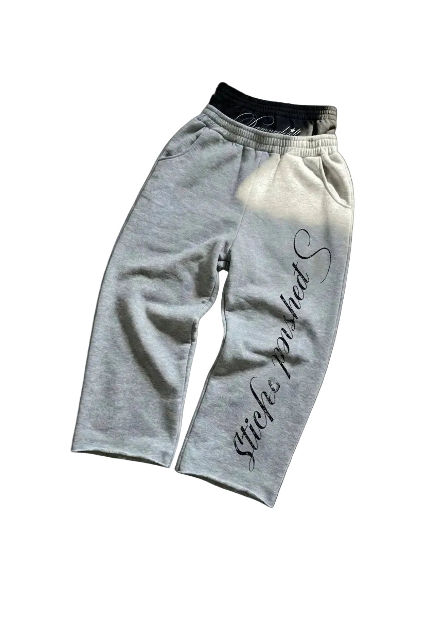 Retro Style Double-Waist Sweatpants