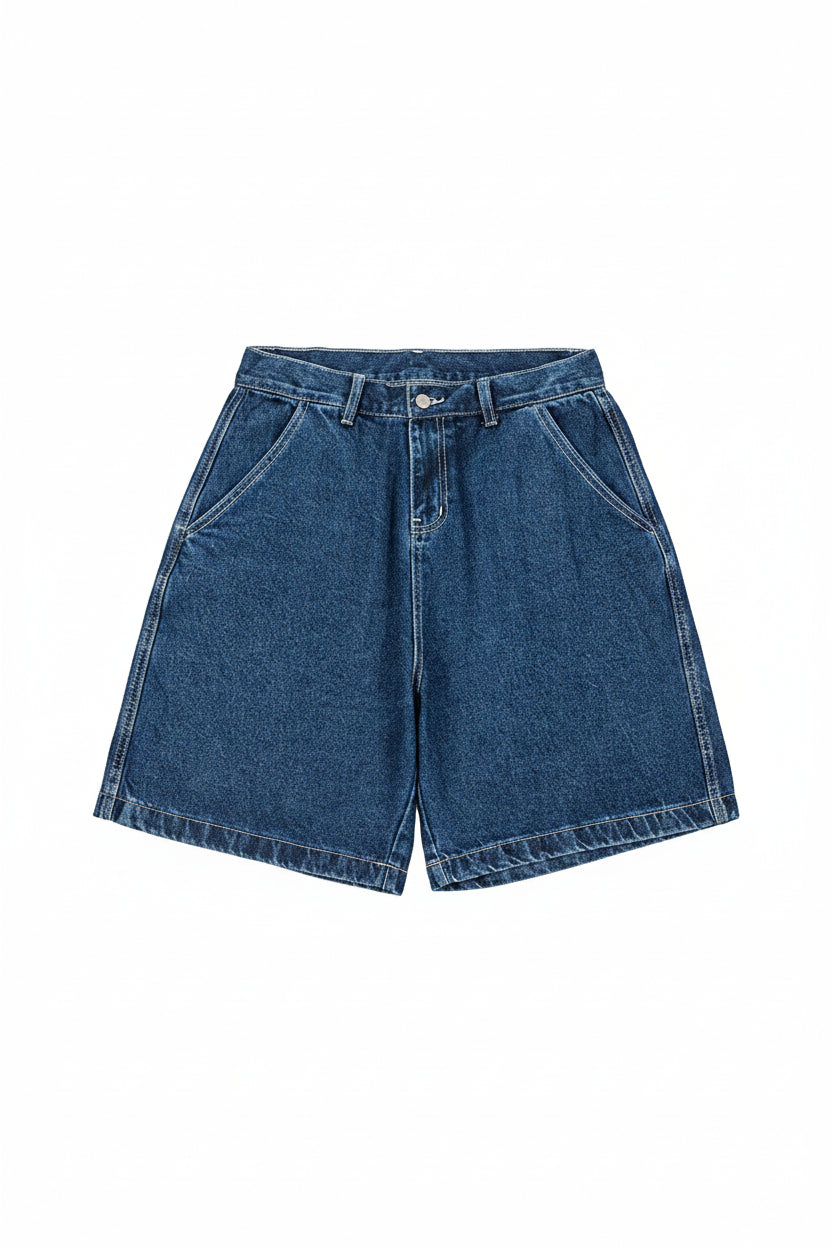 RAW Washed Cotton Denim Shorts