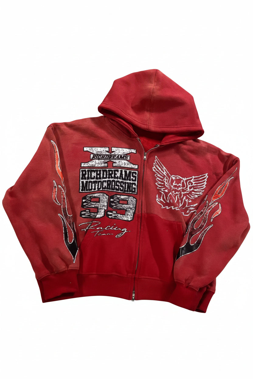 SIGNAL 3D Print Zip Hoodie