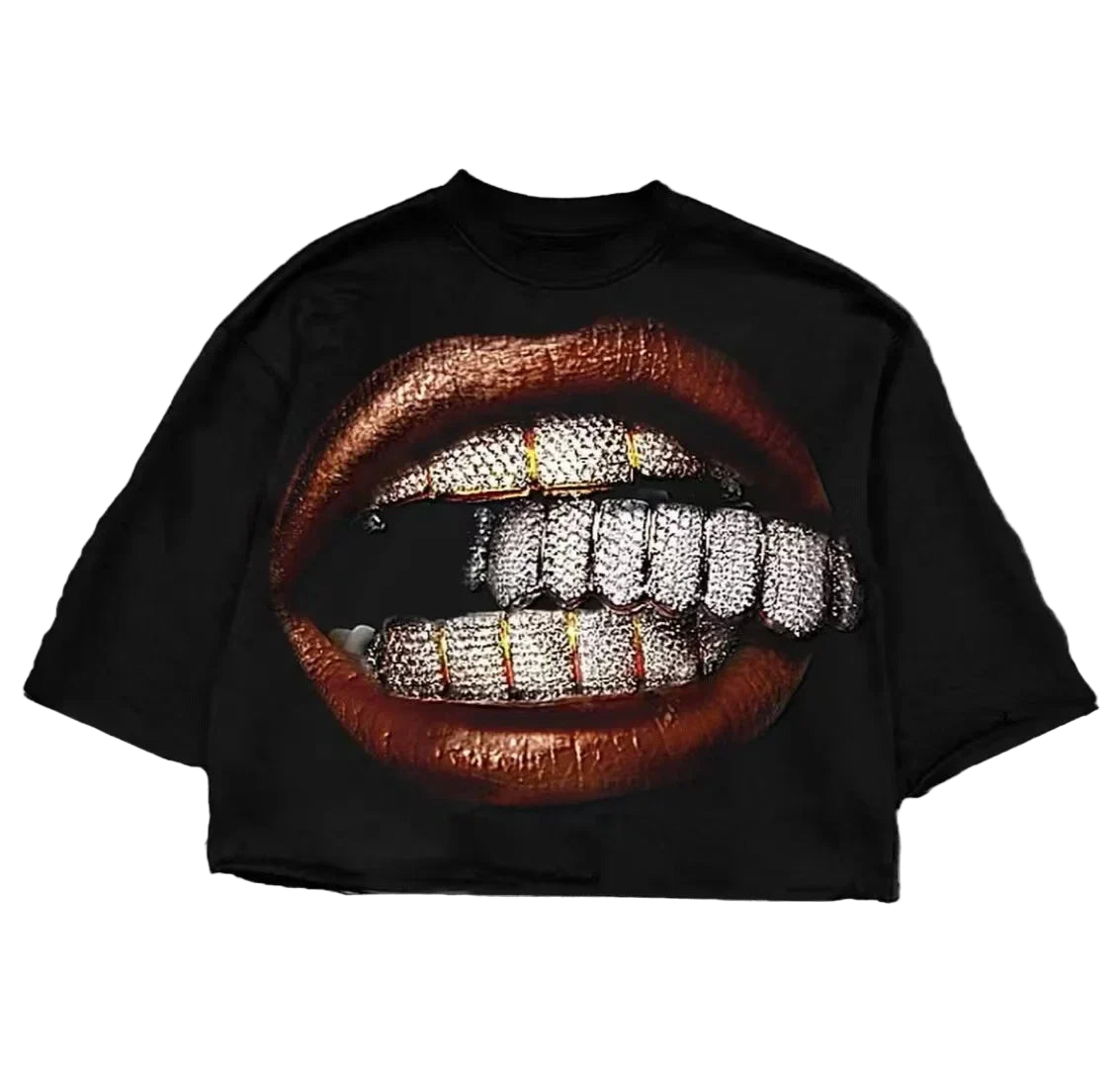 2000s Y2K Vintage teeth Tee