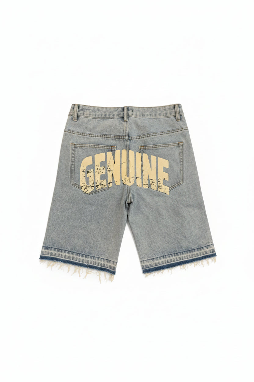 Rhinestone Cross Denim