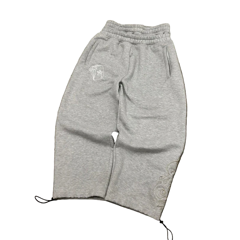 Poker Embroidered Sweatpants