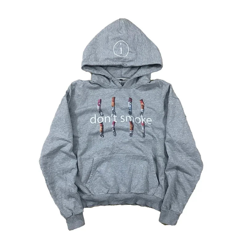 Y2K Smoke Print Hoodie
