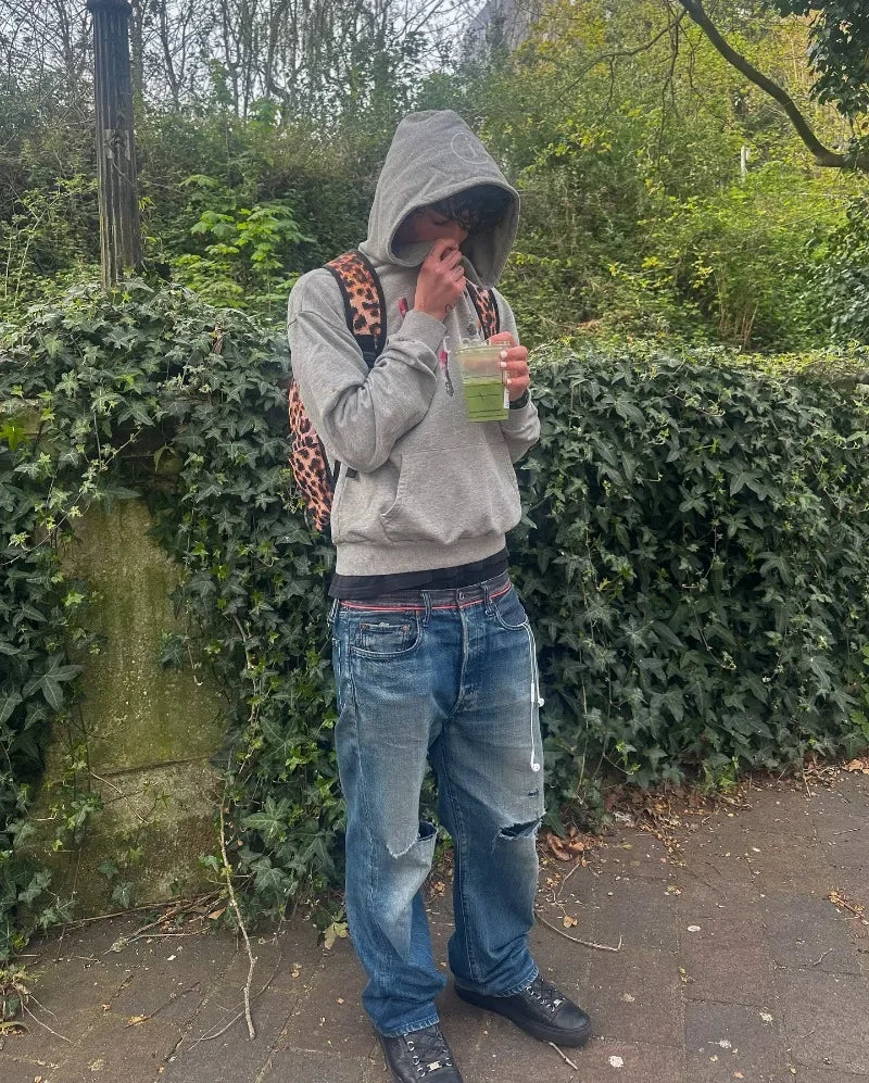 Y2K Smoke Print Hoodie
