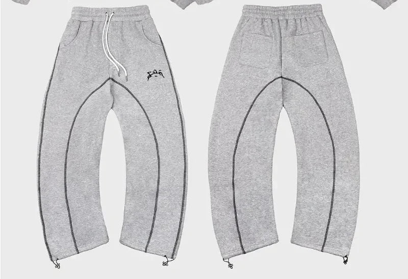 Hip Hop Loose Sweatpants Set