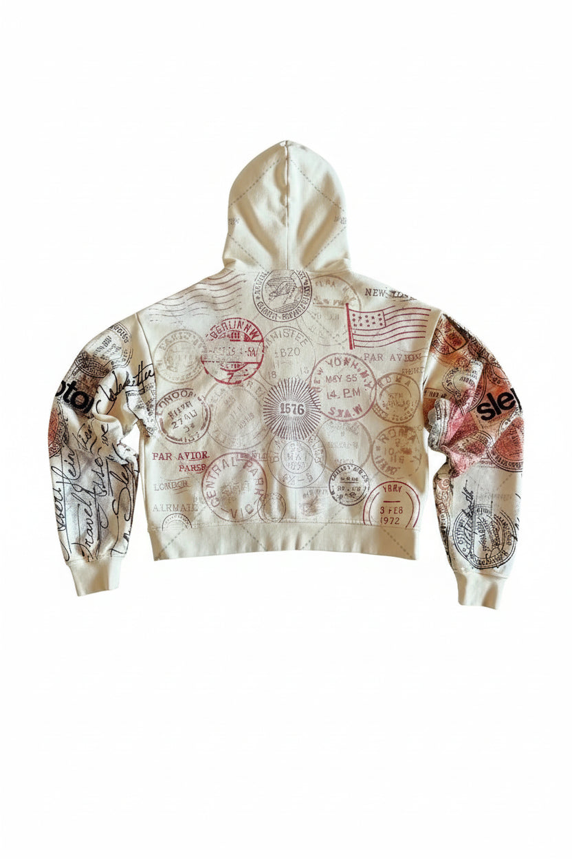 Static Letter Hoodie