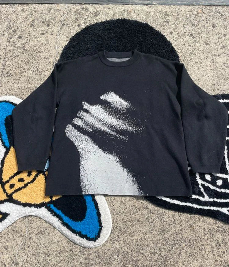 Visual Graphic Knit Sweater