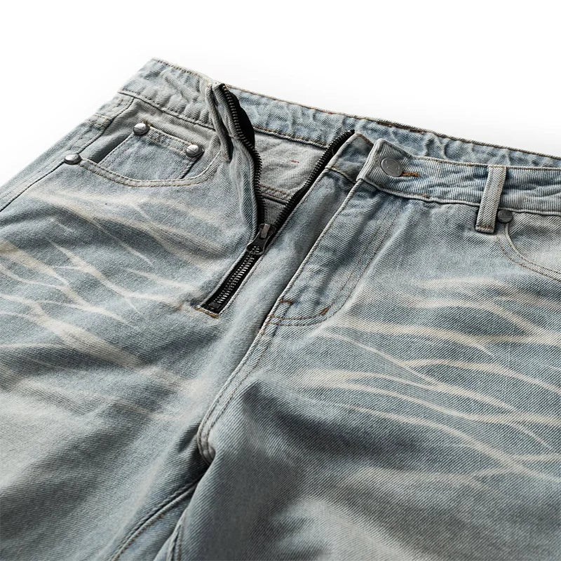 Denim Vintage Wide-Leg Jeans