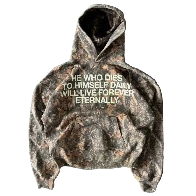 Retro Camouflage Hoodie