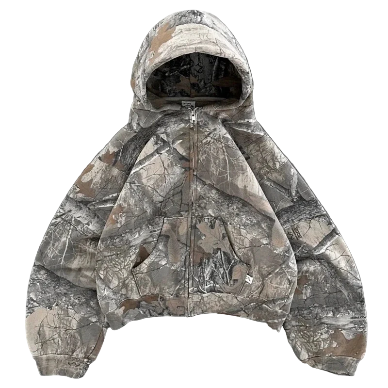 Y2K Camo Zip/Hoodie