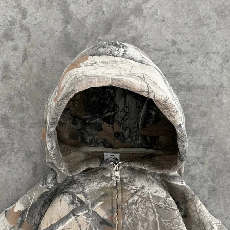 Y2K Camo Zip/Hoodie