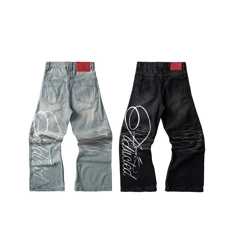 Denim Vintage Wide-Leg Jeans