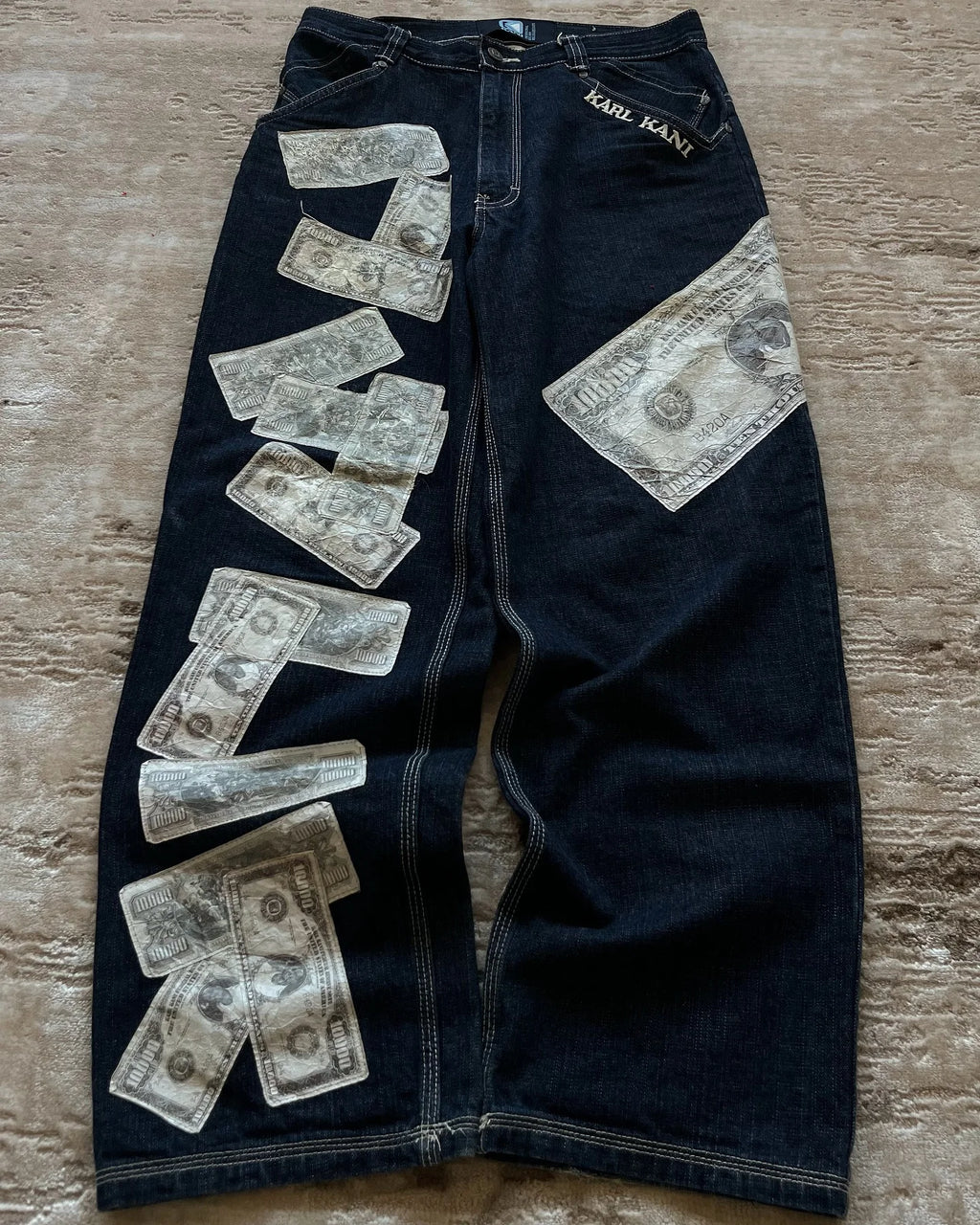 Money Print Twin Jeans