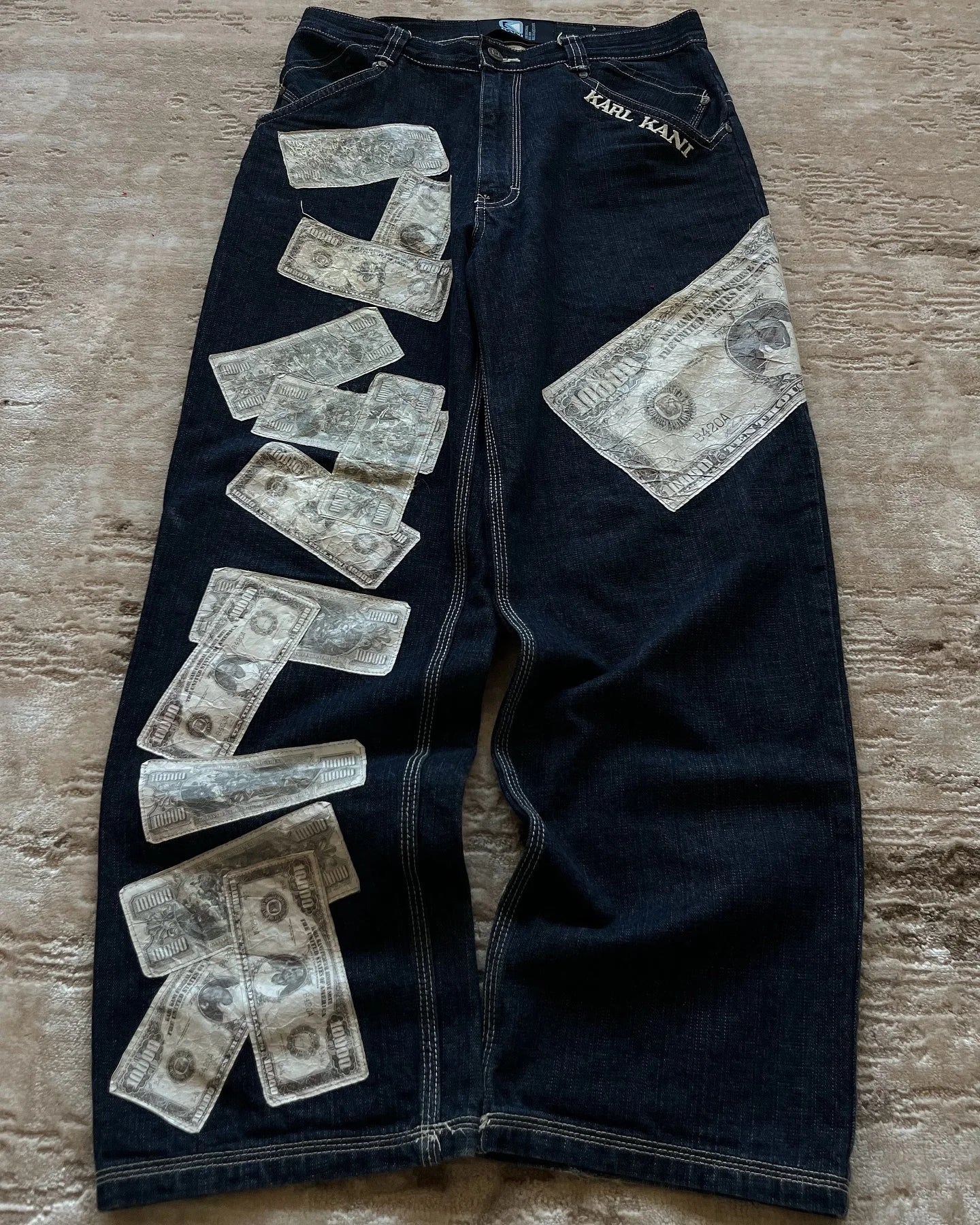 Money Print Twin Jeans