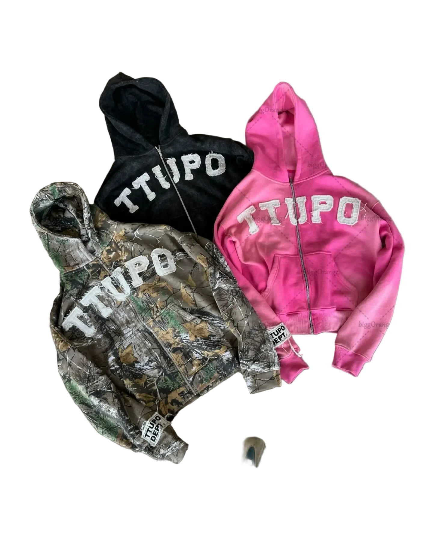 Streetwear 05 Y2K Camo Zip Hoodie