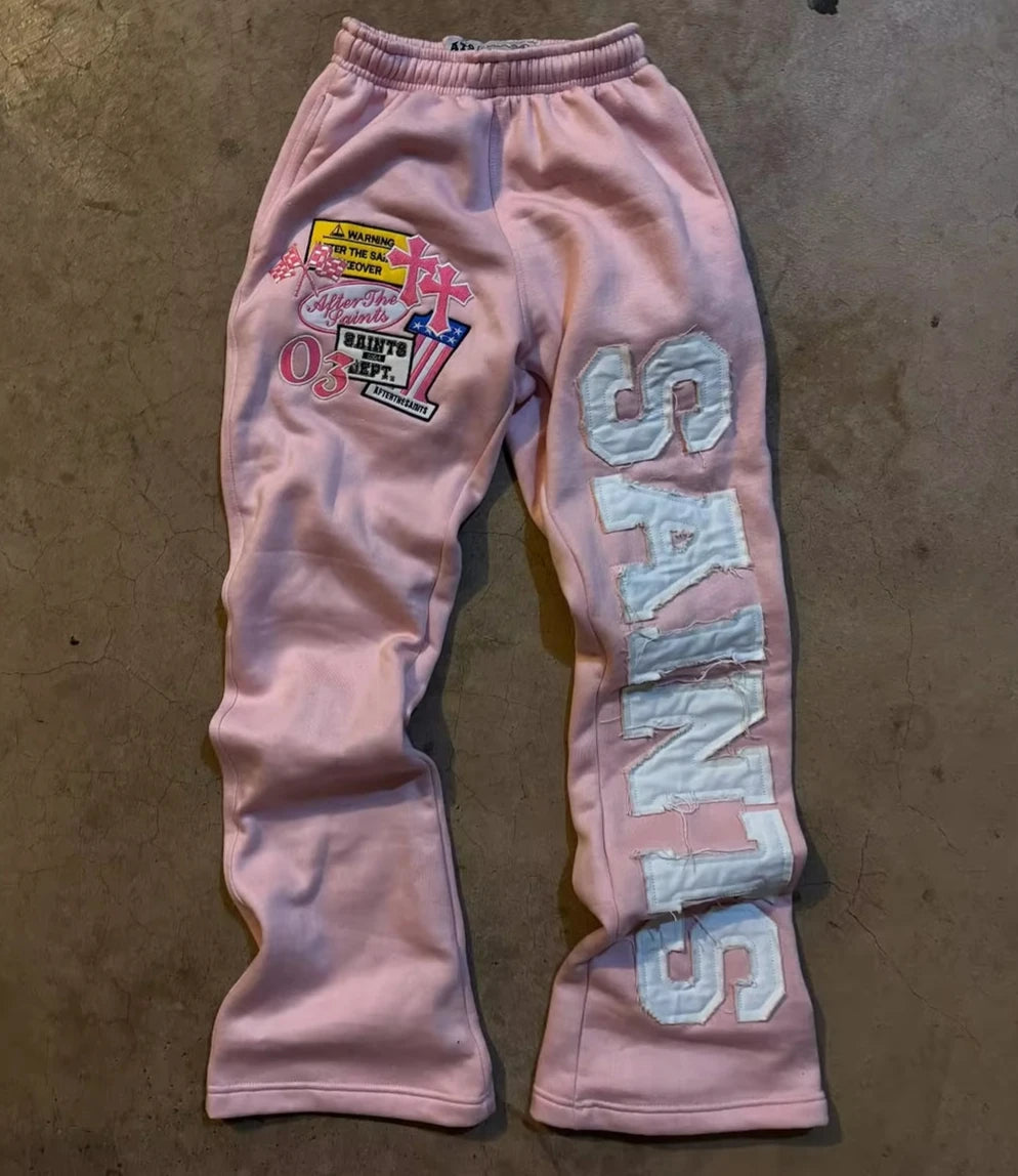 Retro Letter Sweatpants