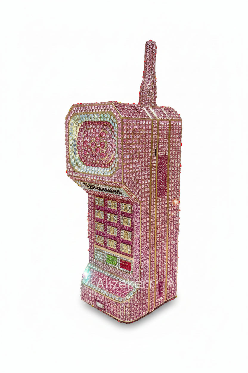 DIAMOND PHONE CLUTCH