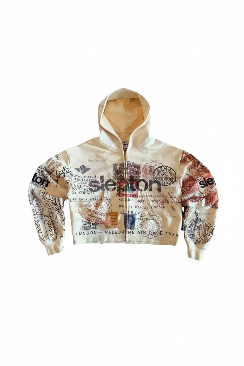 Static Letter Hoodie