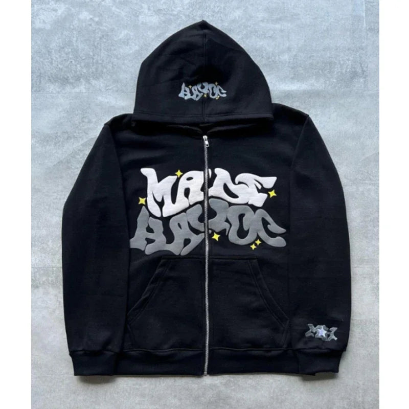Retro Star Zip Hoodie