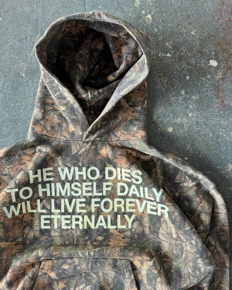 Retro Camouflage Hoodie