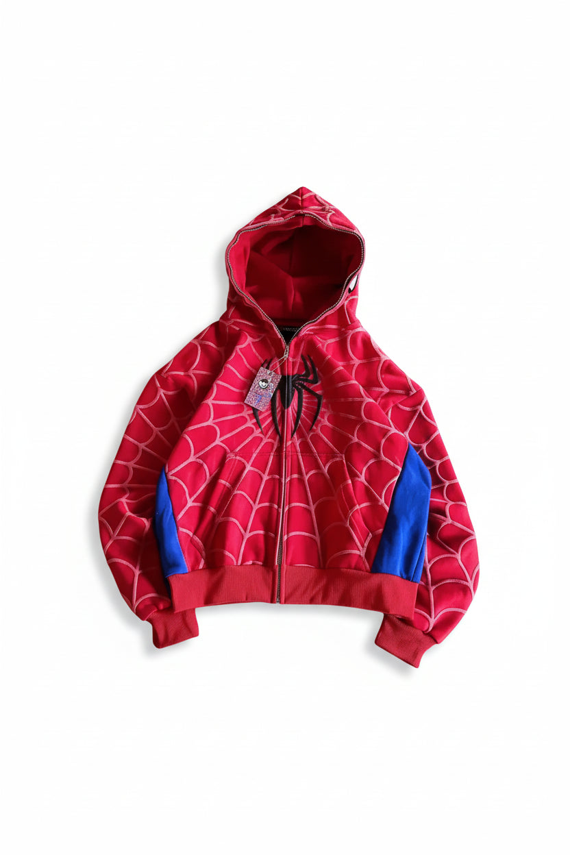 Y2K Spider Zip Hoodie
