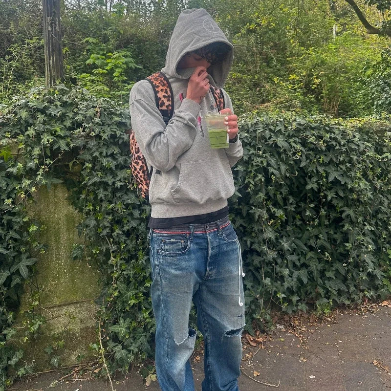 Y2K Smoke Print Hoodie