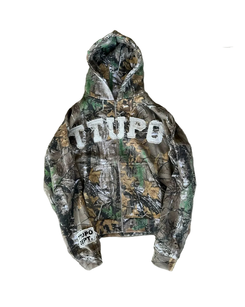 Streetwear 05 Y2K Camo Zip Hoodie