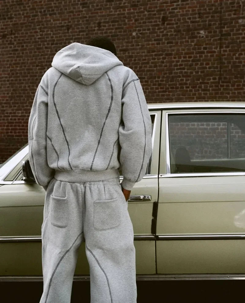 Hip Hop Loose Sweatpants Set