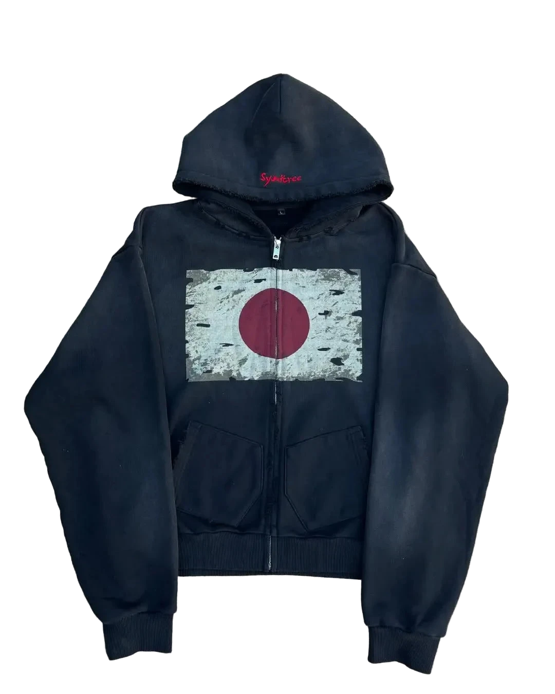 Japanese Flag Retro Hoodie