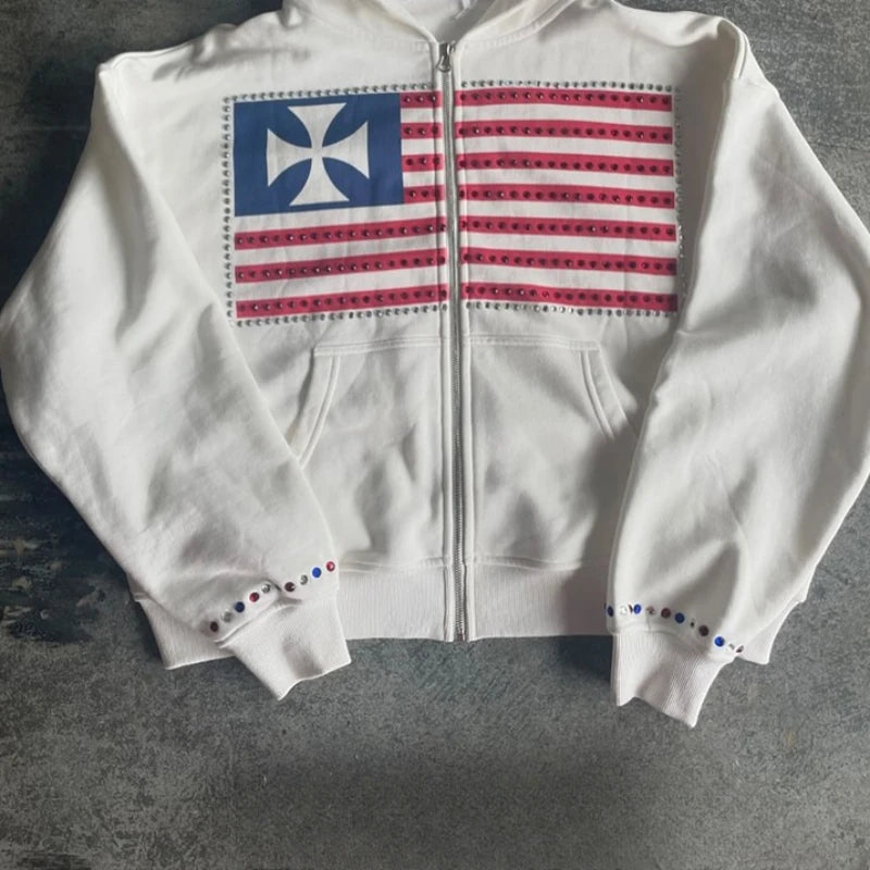 Harajuku Color-Collision Hoodie