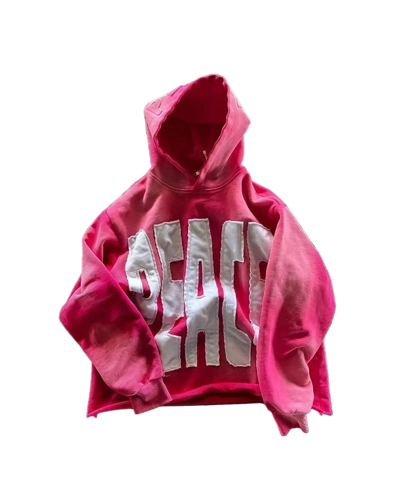 Peace embroidered Hoodie