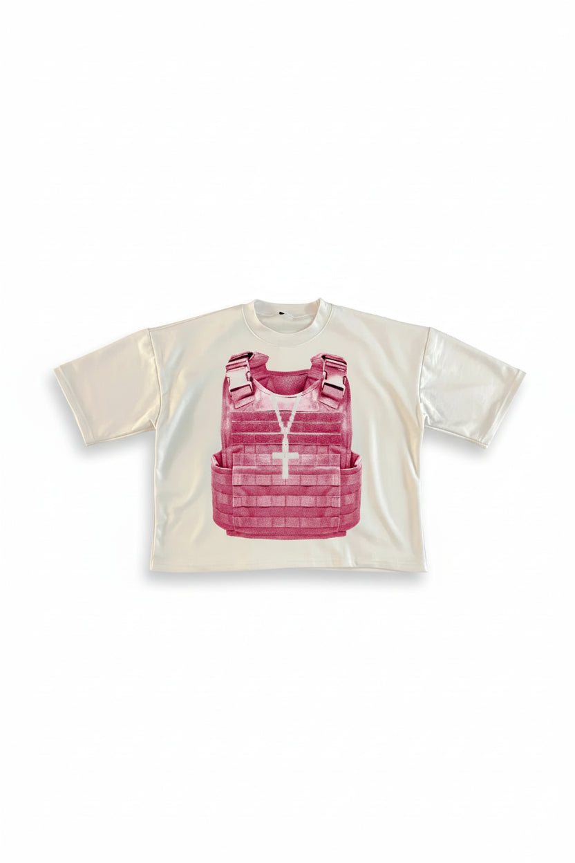 Y2K Military Vest Tee