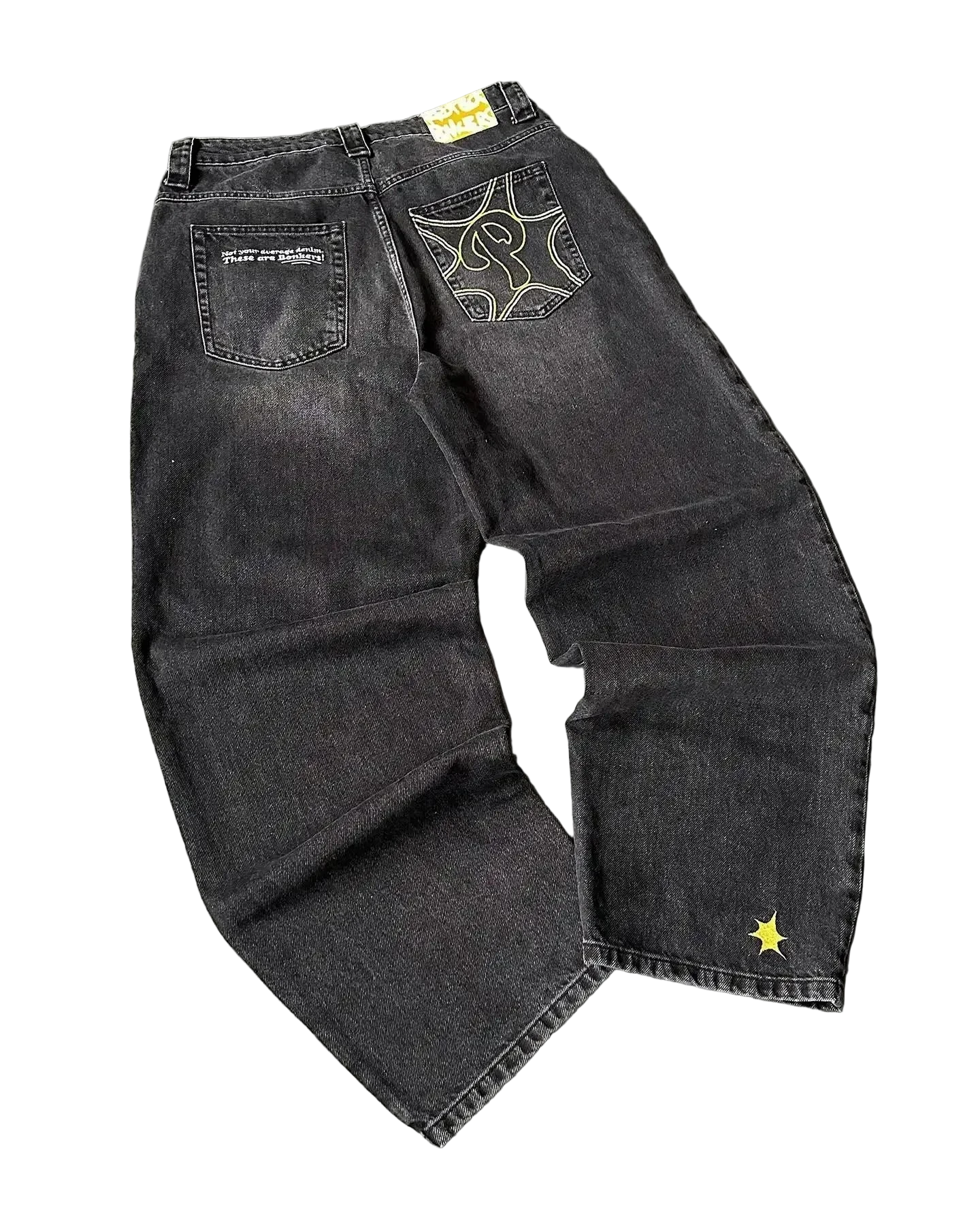 PROTECT Embroidered Baggy Jeans