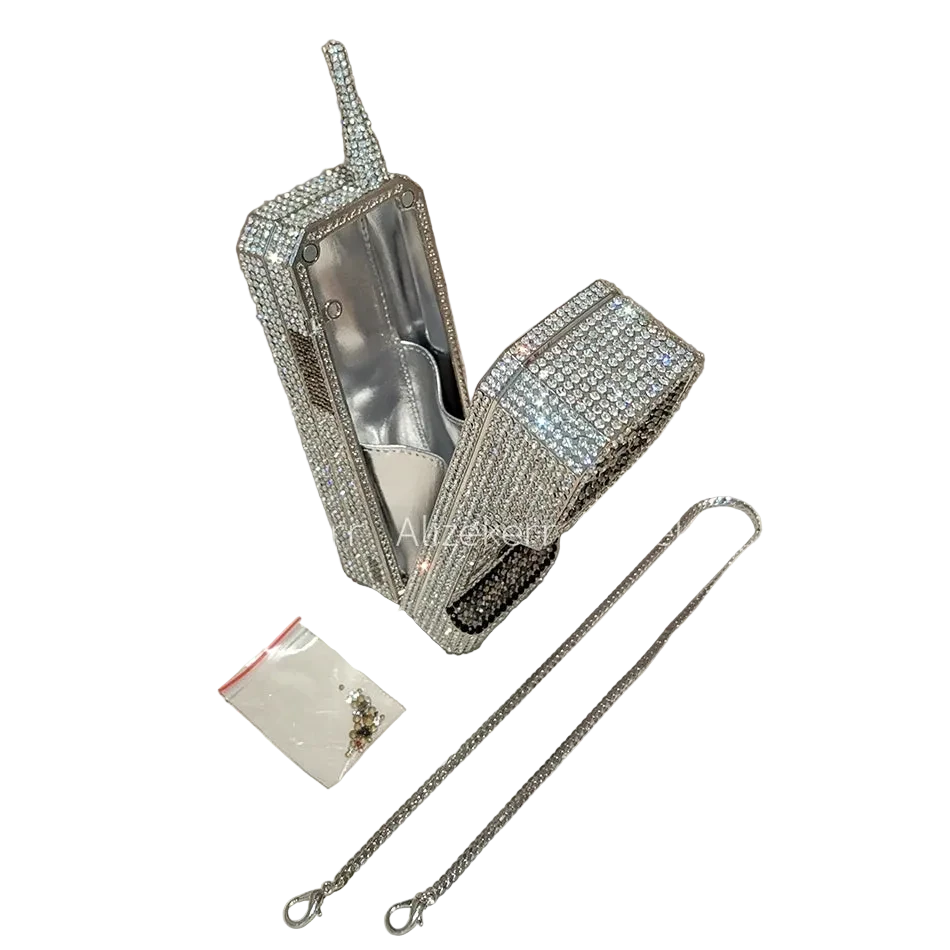 DIAMOND PHONE CLUTCH