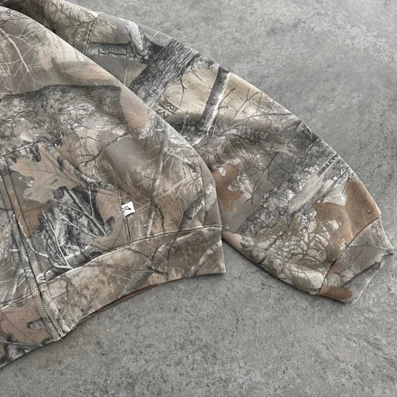 Y2K Camo Zip/Hoodie