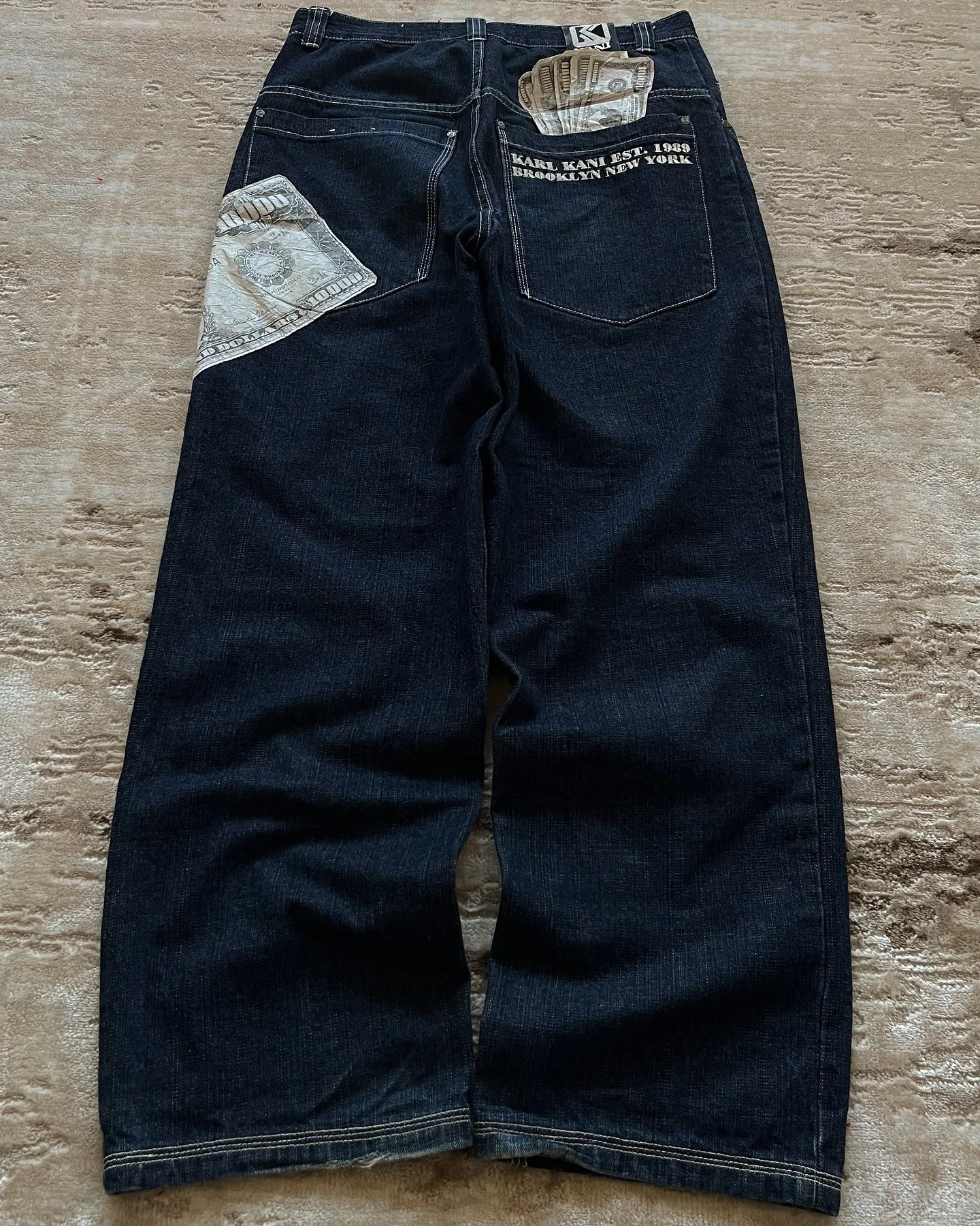 Money Print Twin Jeans