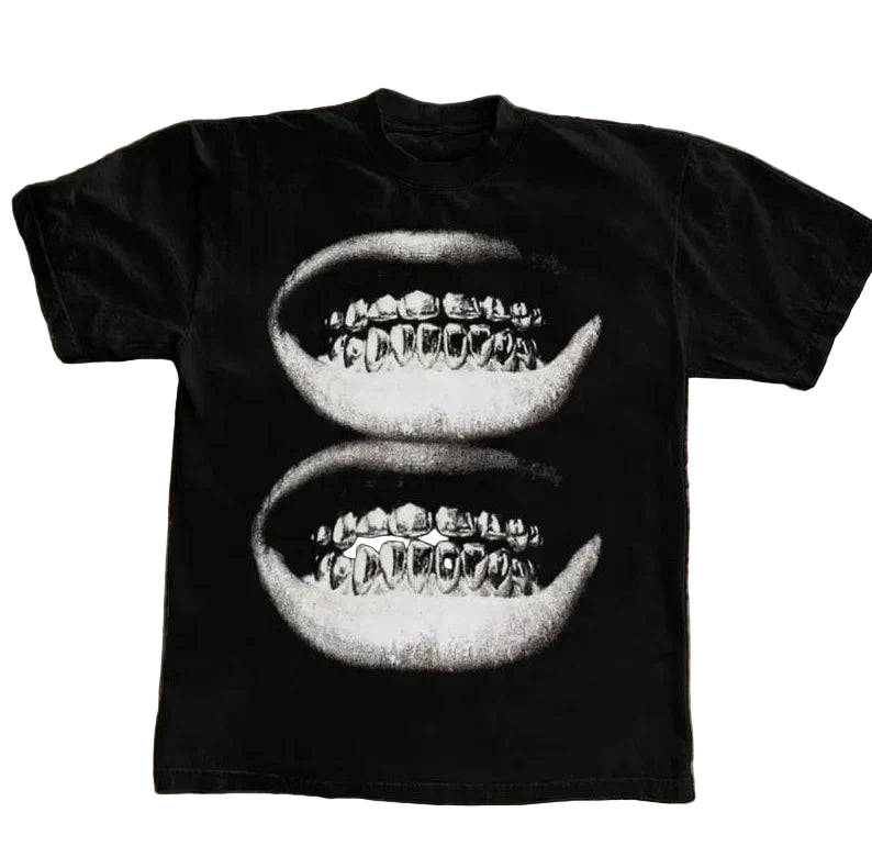 2000s Y2K Vintage teeth Tee