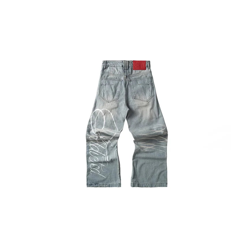 Denim Vintage Wide-Leg Jeans