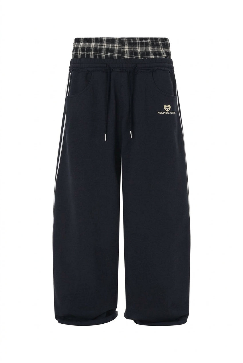 Retro Layered Waist Sweatpants